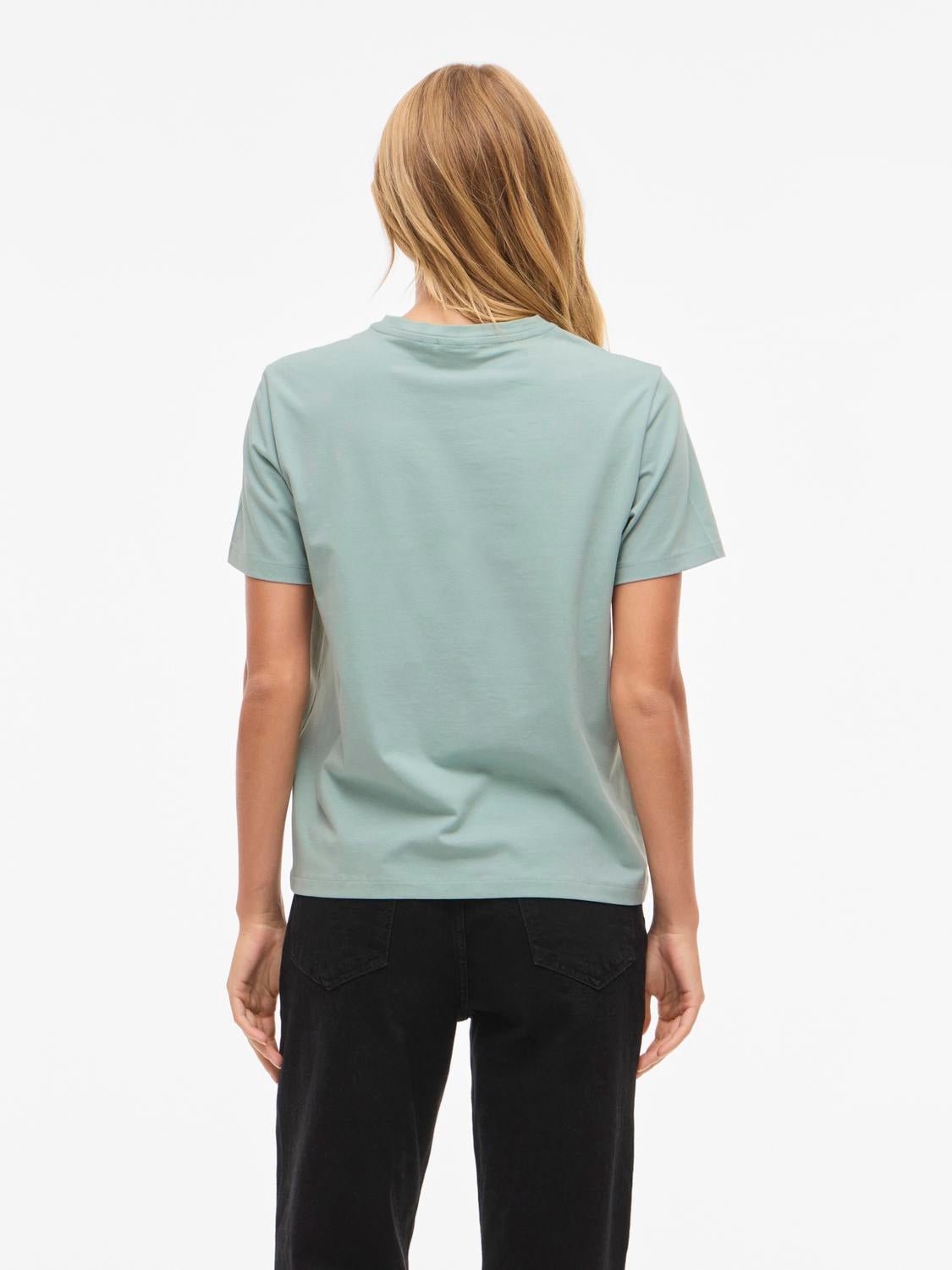 VINORA T-Shirt - Blue Surf - VERO MODA & VILA Bergvik